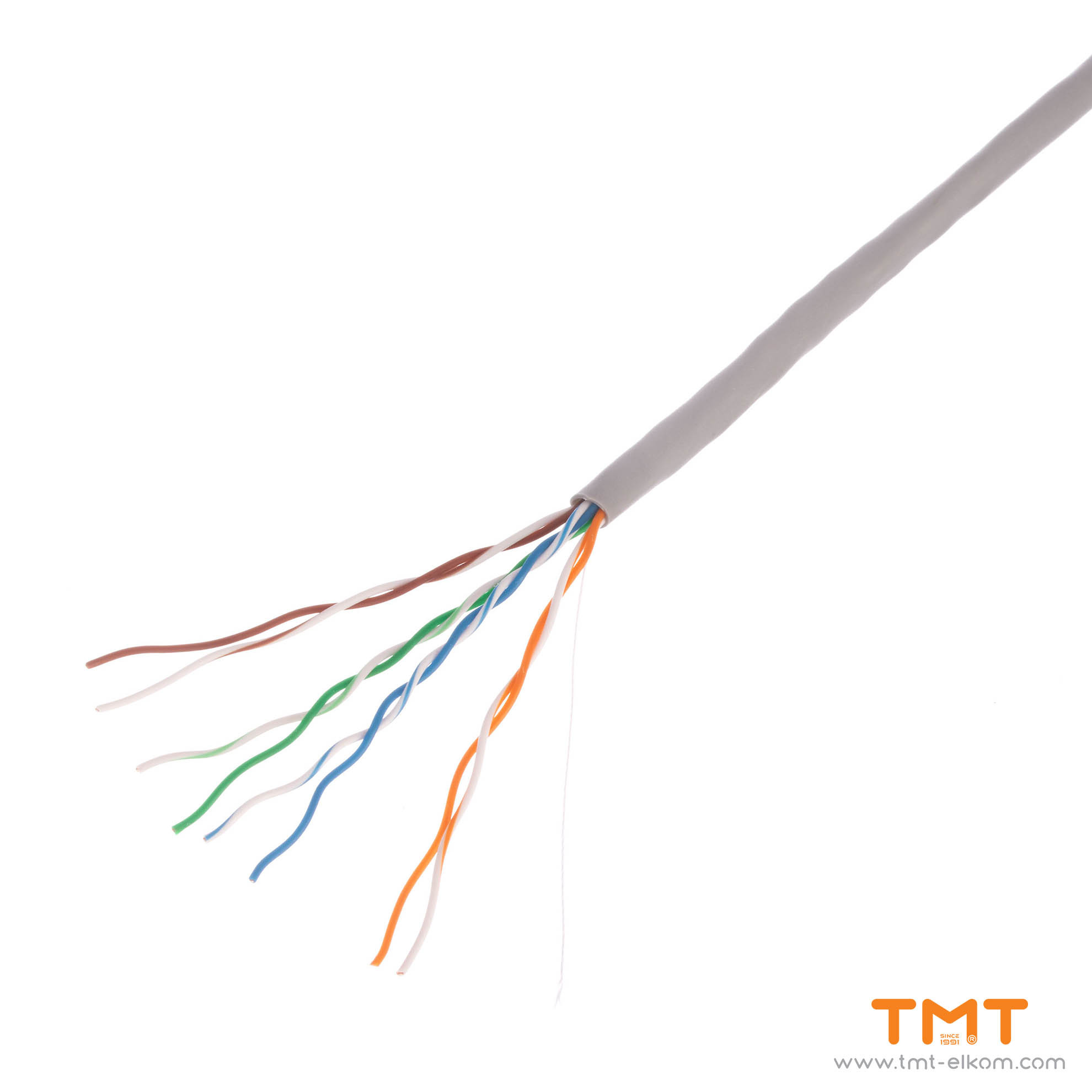 ТМТ ЕЛКОМ | КАБЕЛ UTP CAT5E CU МЕДЕН 4Х2Х0.5 24 AWG LAN, ТМТ