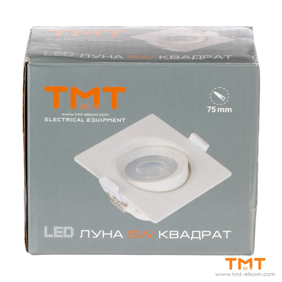 Снимка на ЛУНА LED 5W 4000K 350-450Lm 230V ТМТ ПОДВ.КВАДРАТ