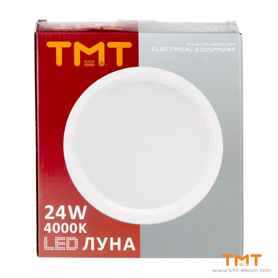 Снимка на ЛУНА LED 24W 4000K 1680Lm 230V ТМТ Ф160 КРЪГ