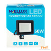 Снимка на ПРОЖЕКТОР LED 50W+СЕНЗОР,4000K,3800Lm,WELLUX,