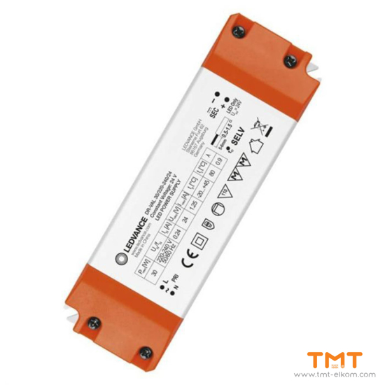 Снимка на ТРАНСФ.ЗА LED ЛЕНТА DR V-30W/230V/24V IP20 