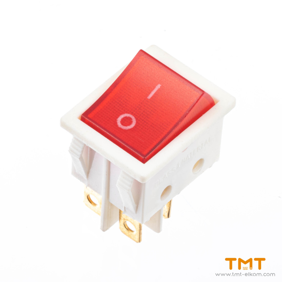 ТМТ ЕЛКОМ | Double pole switch+light 16A white 14001 meloplam