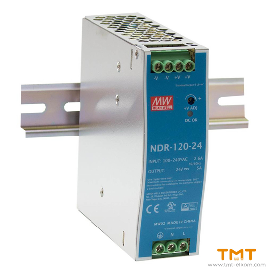 Снимка на ТРАНСФОРМАТОР ЗА ШИНА MW 120W NDR120-24