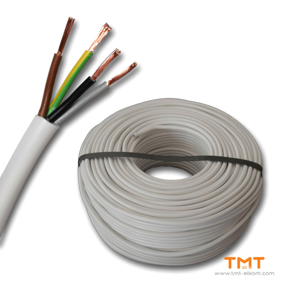 Picture of CABLE H05VV-F 4Х10 DRUM WHITE 300/500V