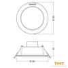 Снимка на ЛУНА LED DL DN90 4W 6500K,400lm,IP44,702929