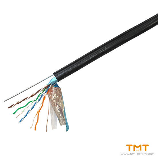 Снимка на КАБЕЛ FTP CAT5E CU 4Х2Х0.5 24AWG LAN, ТМТ С НОСЕЩО