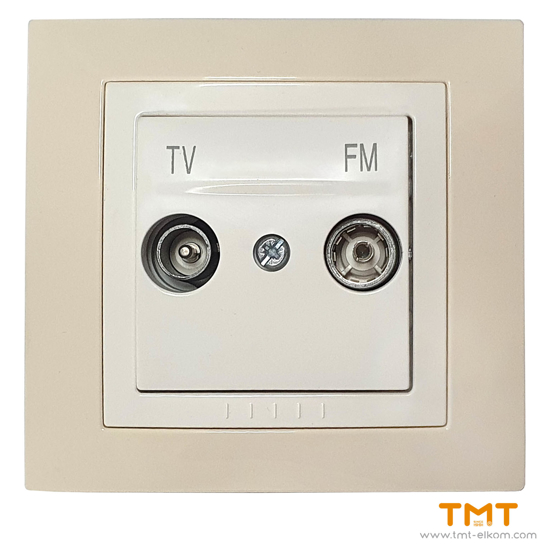 Снимка на РОЗЕТКА TV/FM КРЕМА U1.451.559G