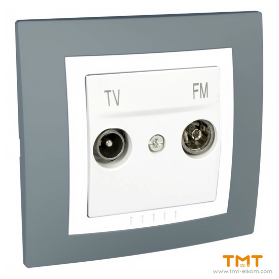 Снимка на РОЗЕТКА TV/FM ТЕХН.СИВО U1.451.858G