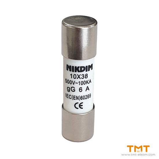Picture of Cylindrical fuse 10x38 6A