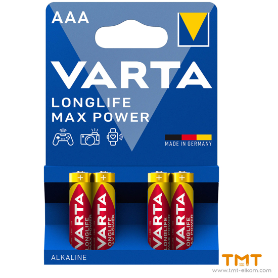 Снимка на БАТЕРИЯ VARTA LR03 AAA LONGLIFE MAX POWER