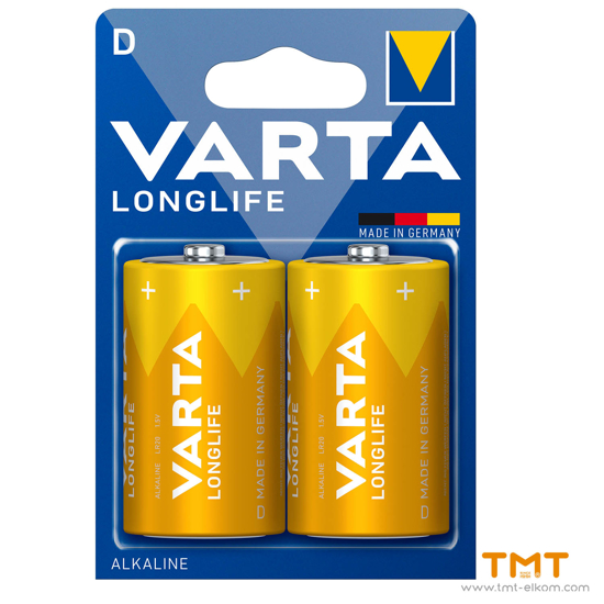 Снимка на БАТЕРИЯ VARTA LR20 D LONGLIFE АЛКАЛНИ