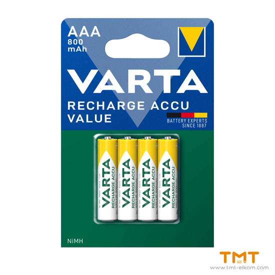 Снимка на БАТЕРИЯ VARTA ЗАРЯДНА LR03 AAA 800mAh,RECHARGE 