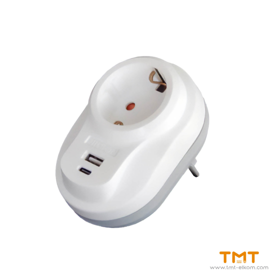 Снимка на ЗАЩИТА СЪЕД. USB +C TYPE БЯЛ 40130107 РАЗКЛ.NILSON