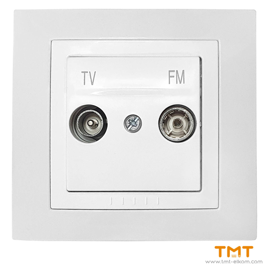 Снимка на РОЗЕТКА TV/FM БЯЛ U1.451.18G