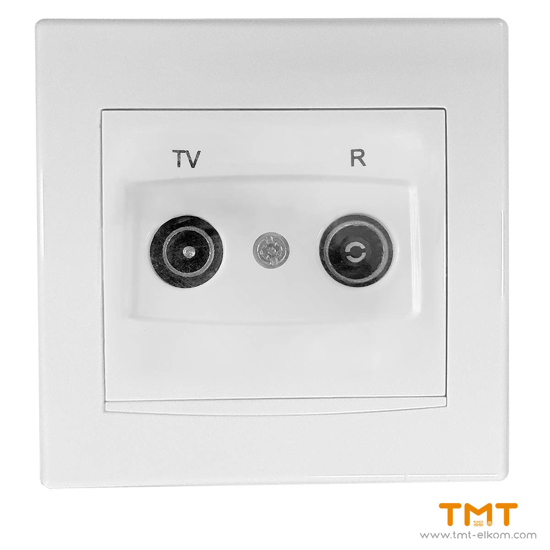Снимка на РОЗЕТКА TV/R МЕЖДИННА БЯЛ AYA3300121