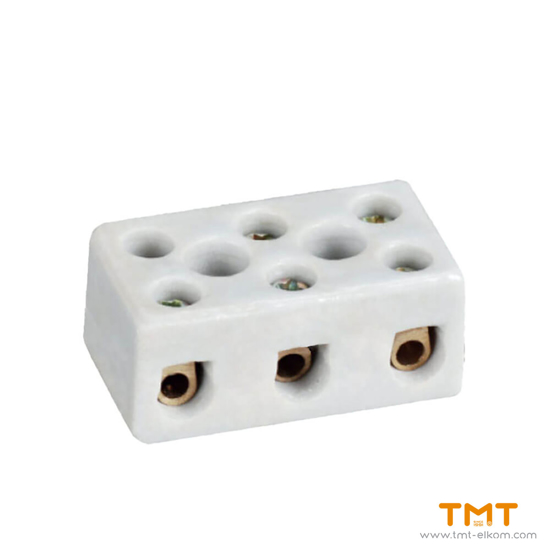 Снимка на ПОРЦЕЛАНОВА КЛЕМА 3P ТРИПОЛ.2.5mm2 20014.38