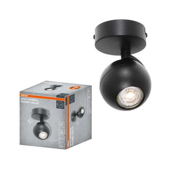 Снимка на СПОТ 1хGU10,DECOR SPHERAL,ЧЕРЕН,588402,ОСРАМ