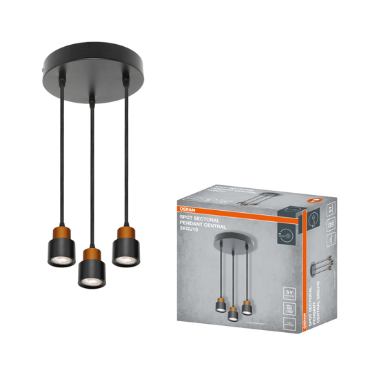 Снимка на ПОЛИЛЕЙ DECOR SECTORAL CENTRAL 3хGU10,588860