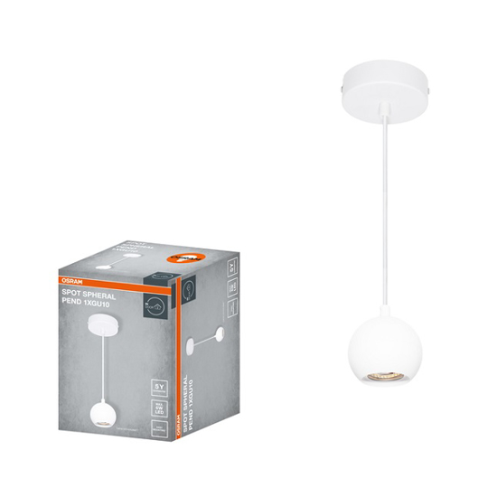 Снимка на ПОЛИЛЕЙ DECOR SPHERAL,1хGU10,588709,БЯЛ,ОСРАМ