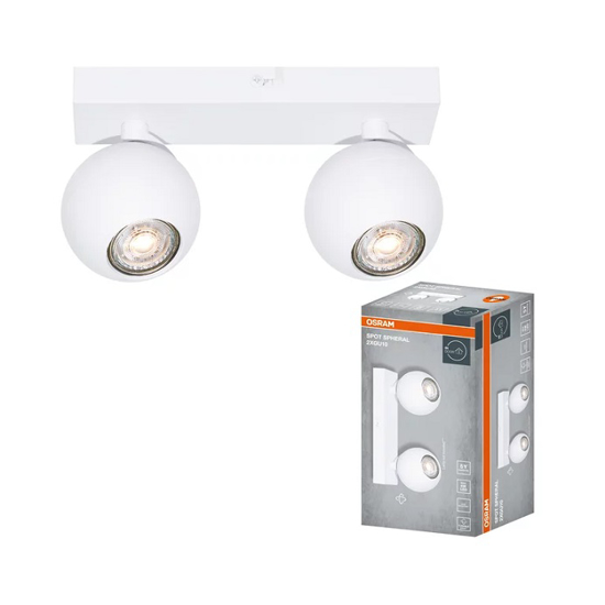 Снимка на СПОТ 2хGU10,DECOR SPHERAL,БЯЛ,588587,ОСРАМ